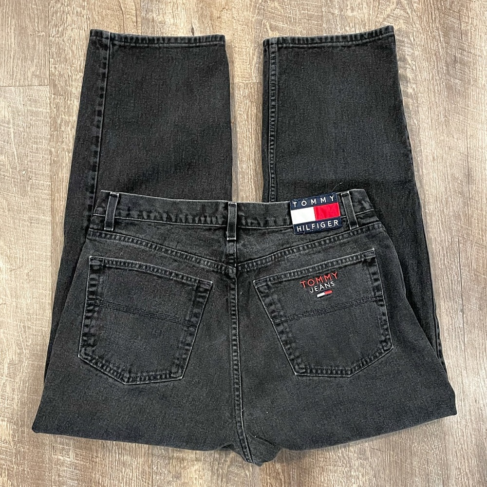 Tommy Hilfiger vintage black high rise mom jeans